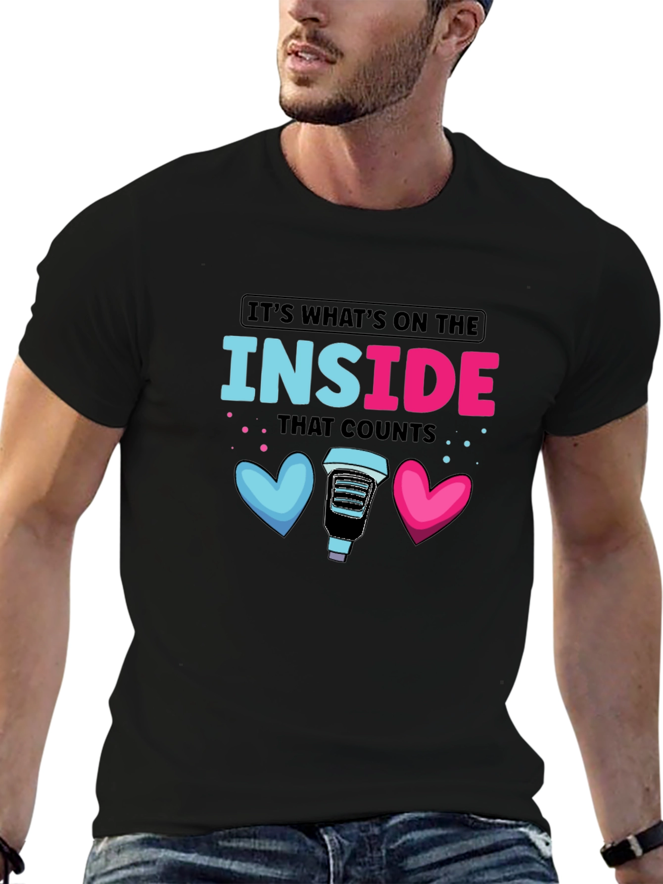 Inside Counts T-Shirt: Coffee Lovers Heart Tee