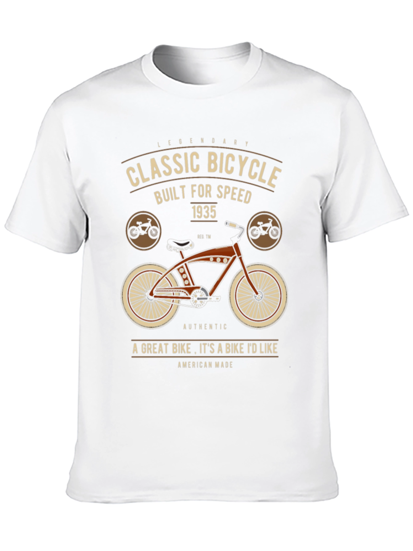 Classic Bicycle Graphic T-Shirt - Legendary Design