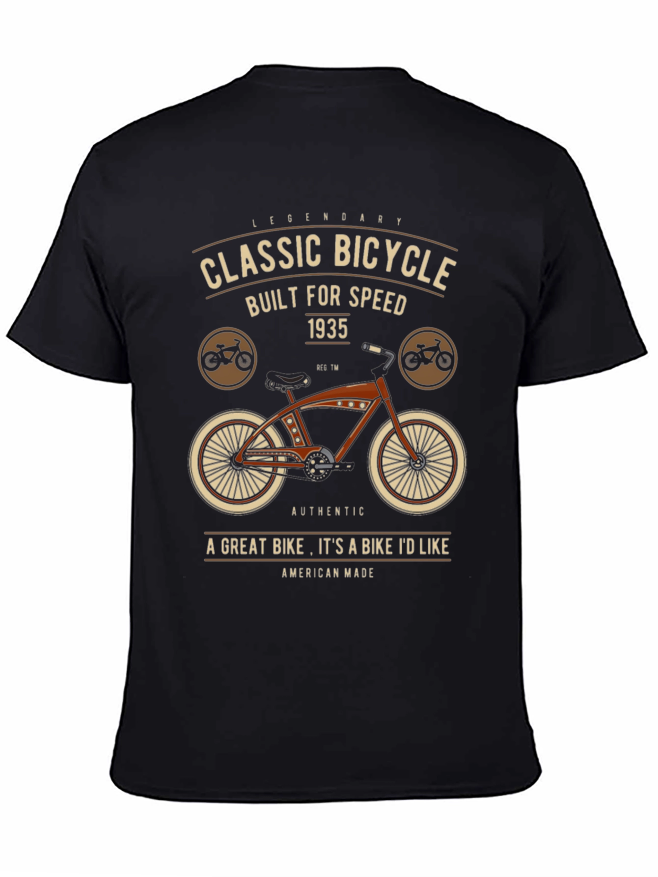 Classic Bicycle Graphic T-Shirt - Legendary Design