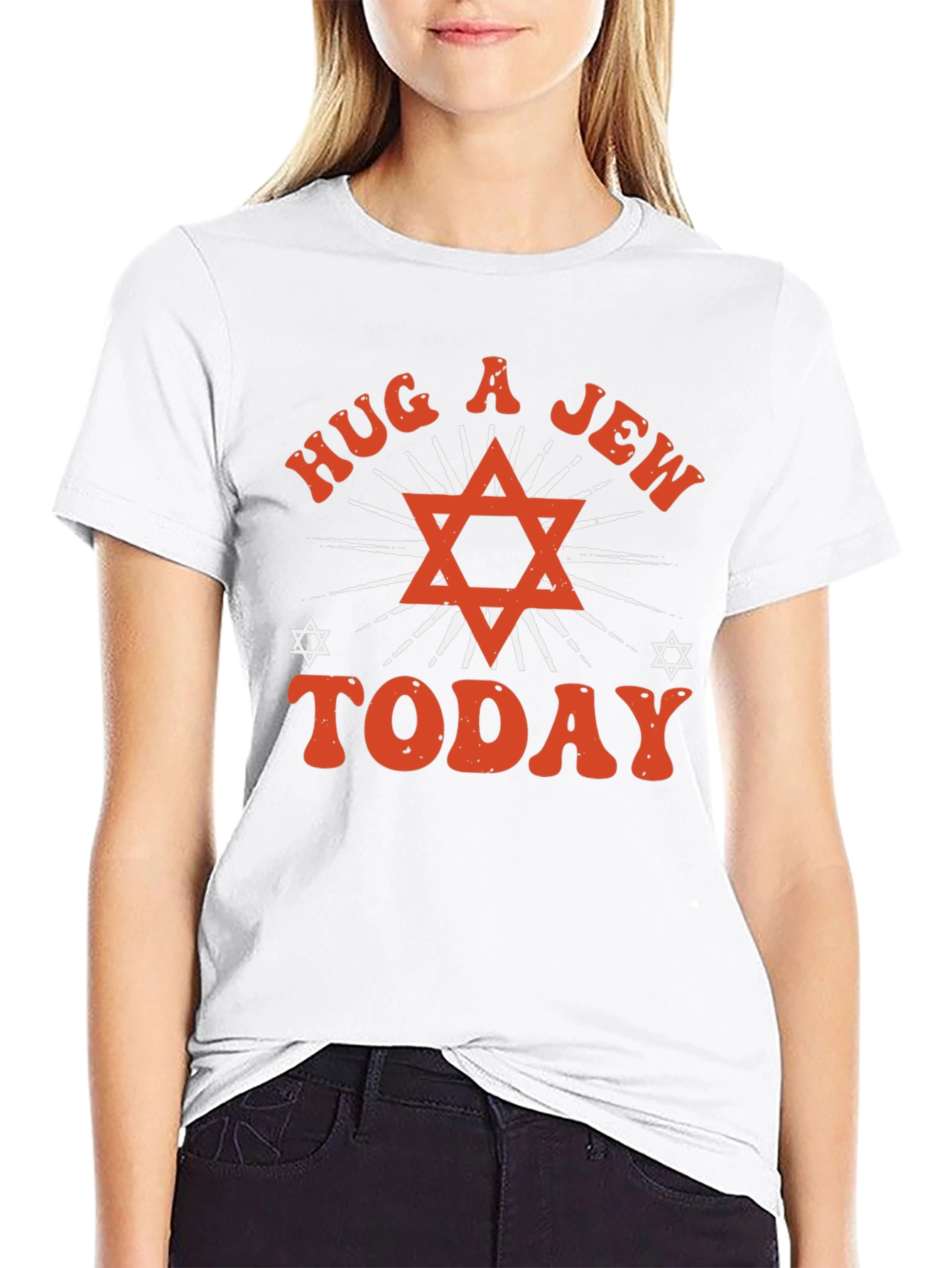 Hug a Jew Today Graphic Tee Shirt