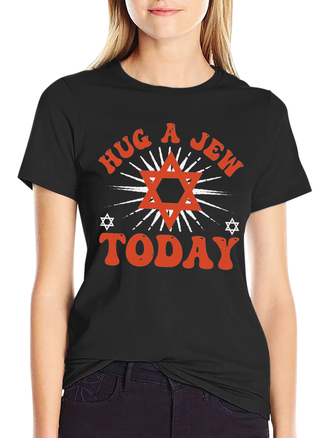 Hug a Jew Today Graphic Tee Shirt