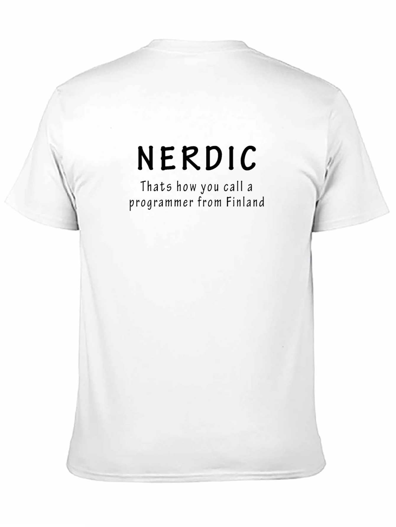 Nerdic Finland Programmer Black T-Shirt