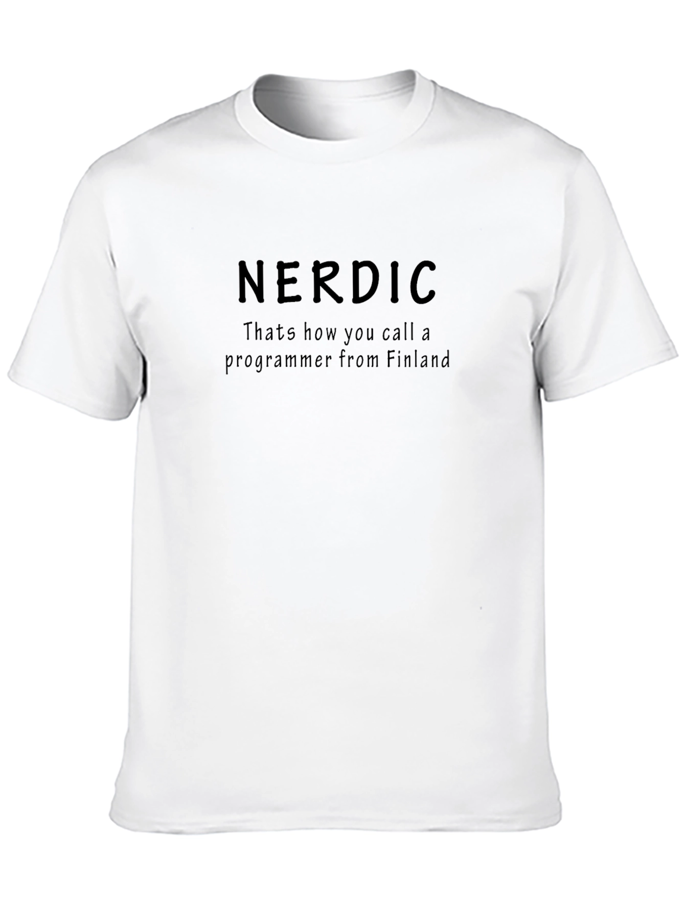 Nerdic Finland Programmer Black T-Shirt