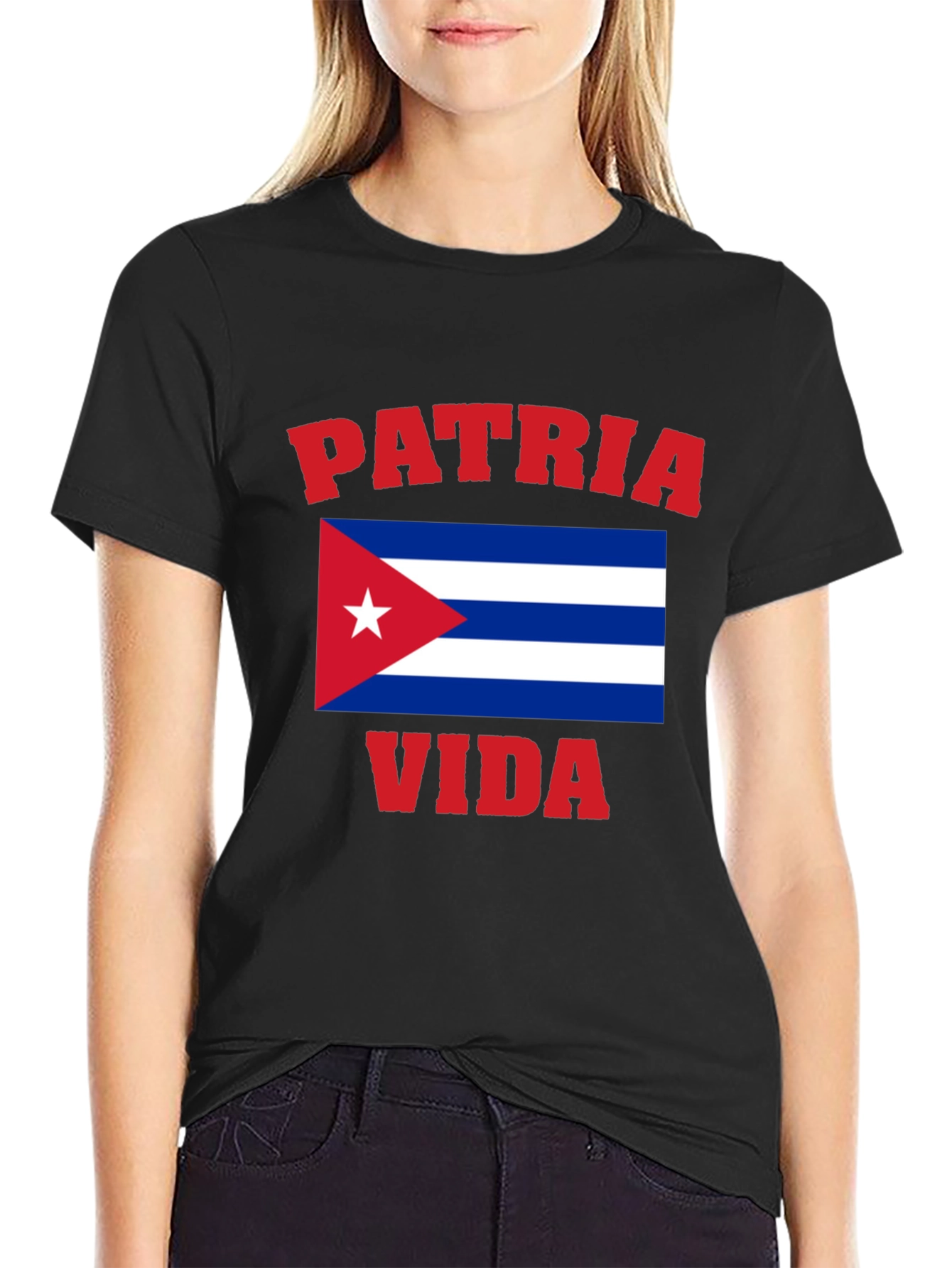 Patria y Vida Cuba Flag Graphic T-Shirt
