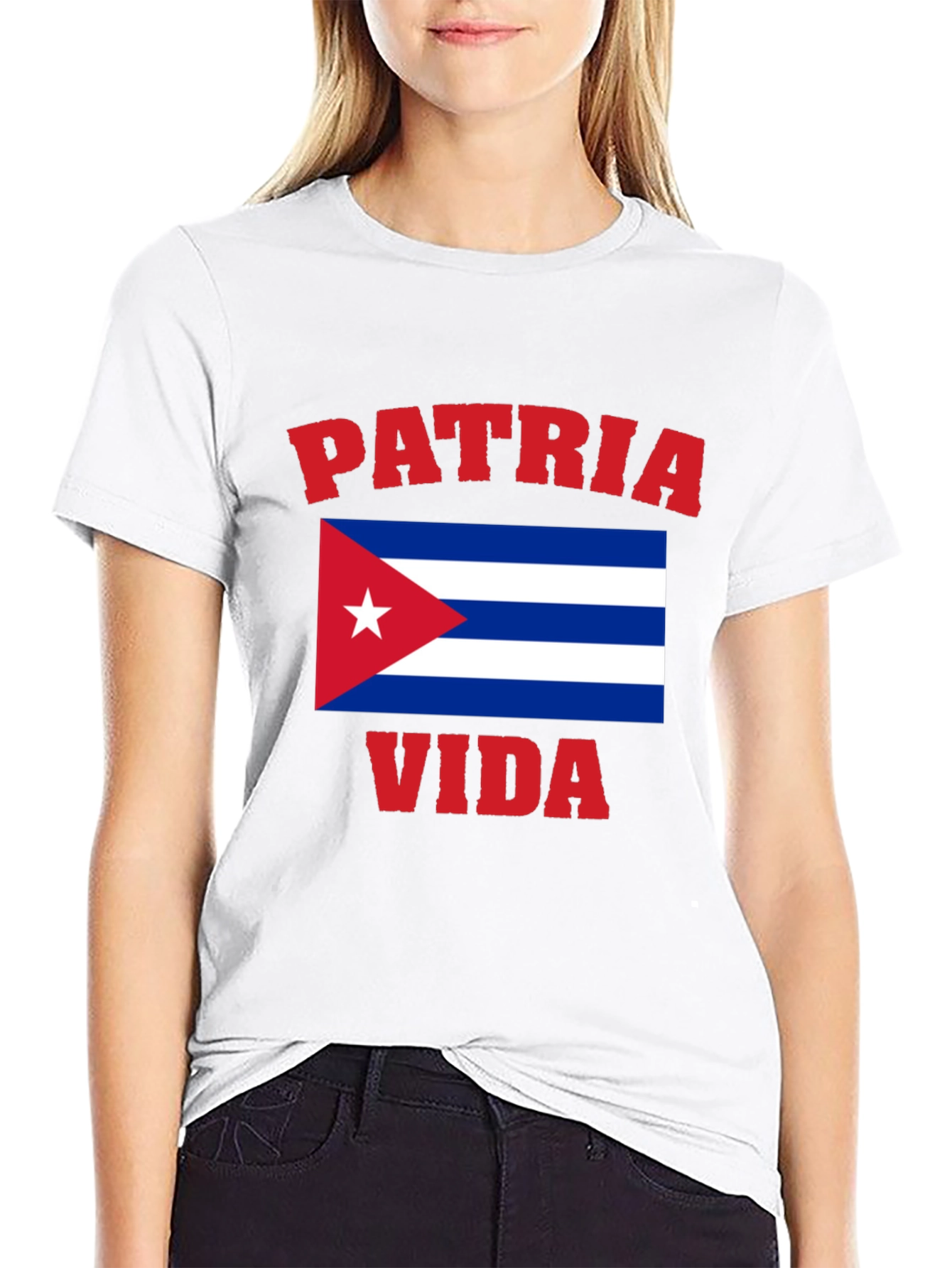 Patria y Vida Cuba Flag Graphic T-Shirt