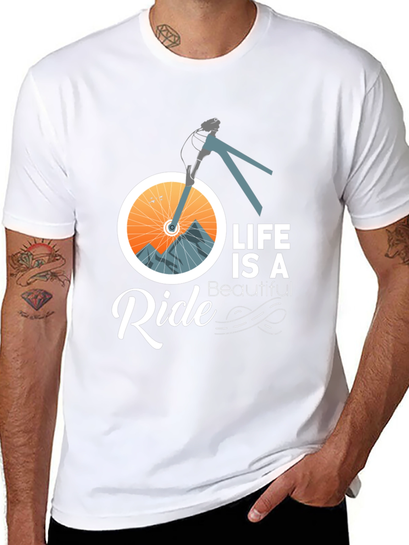 Life is a Ride T-Shirt - Bicycle Adventure