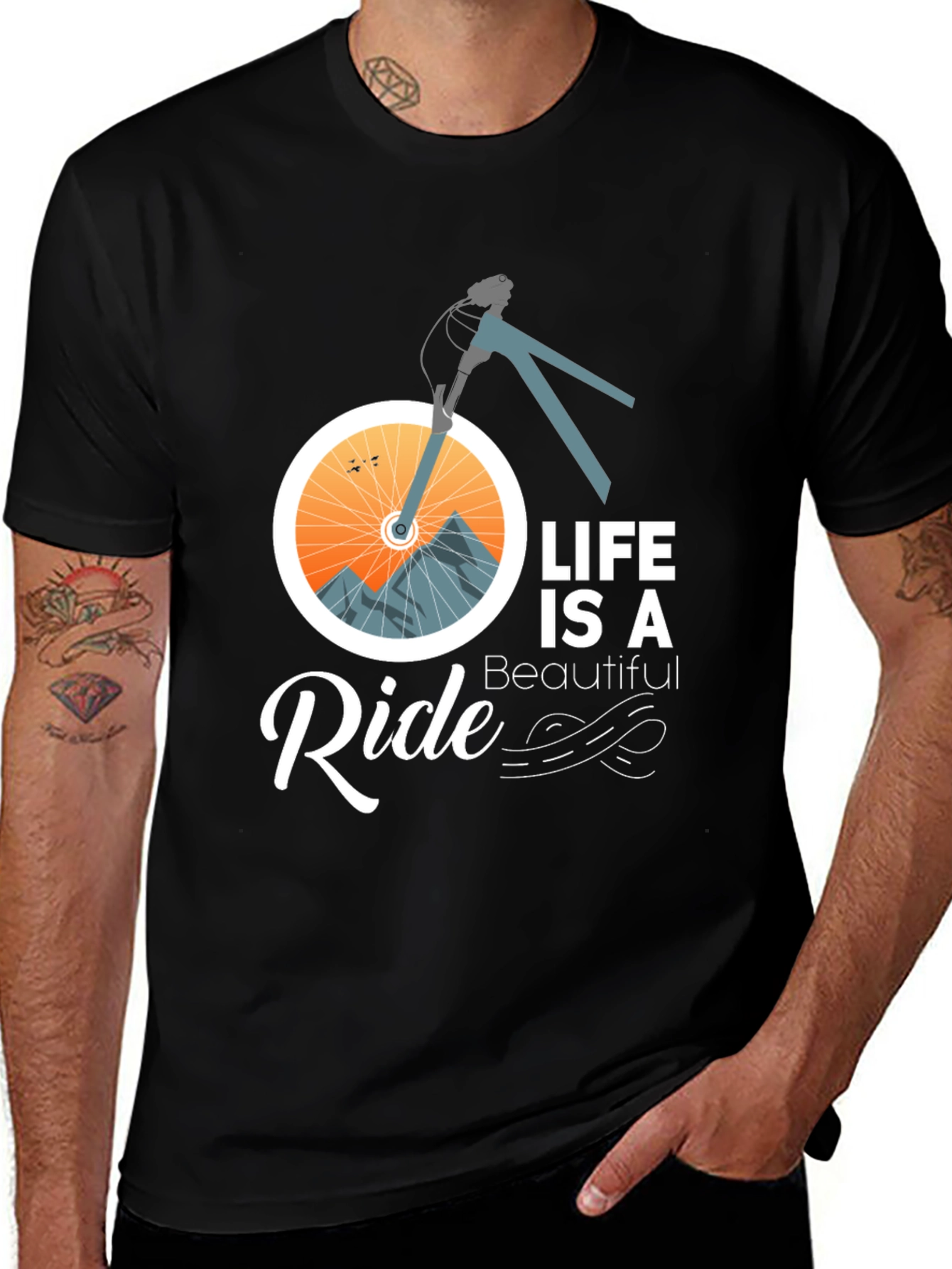 Life is a Ride T-Shirt - Bicycle Adventure