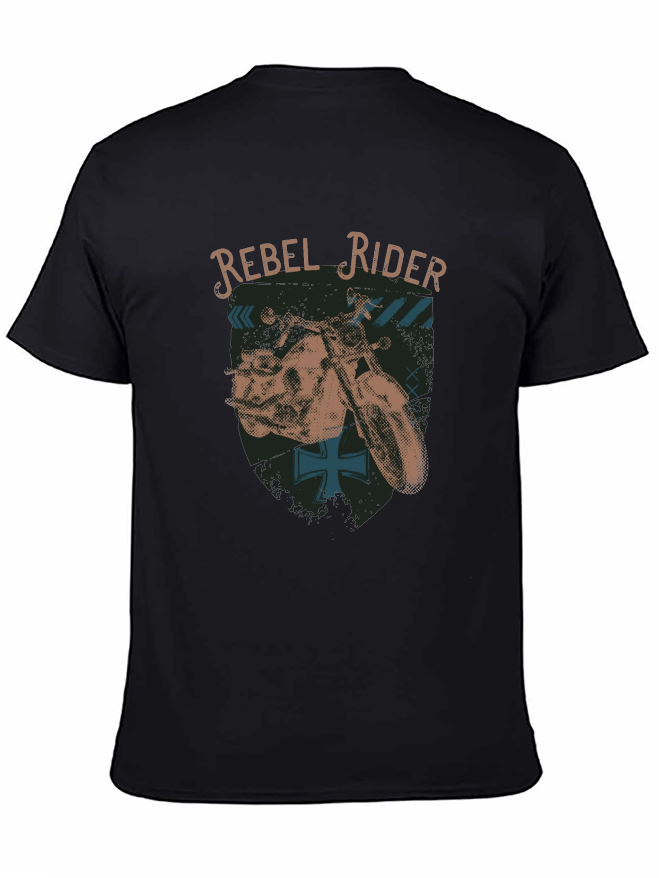 Rebel Rider Graphic T-Shirt - Black Cotton Tee