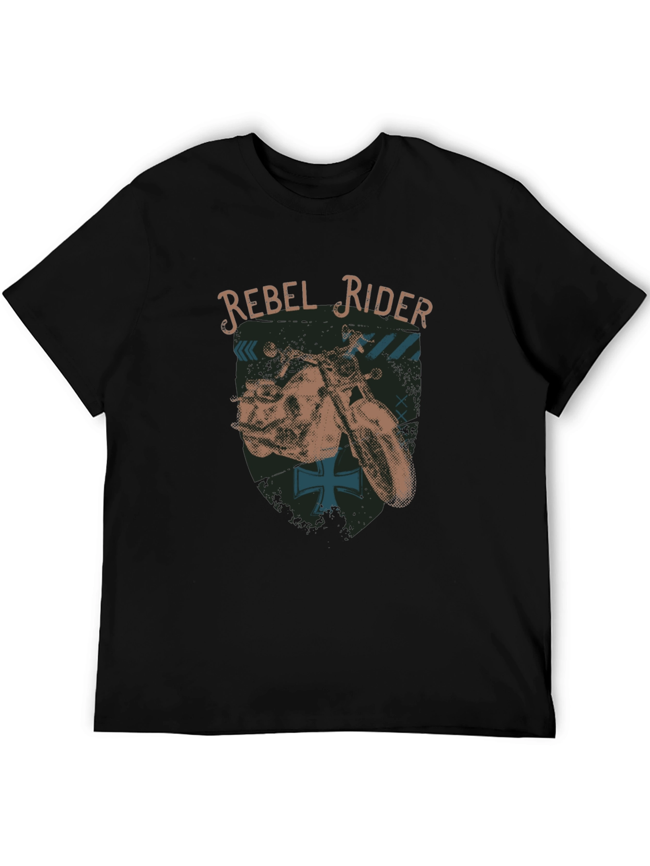 Rebel Rider Graphic T-Shirt - Black Cotton Tee