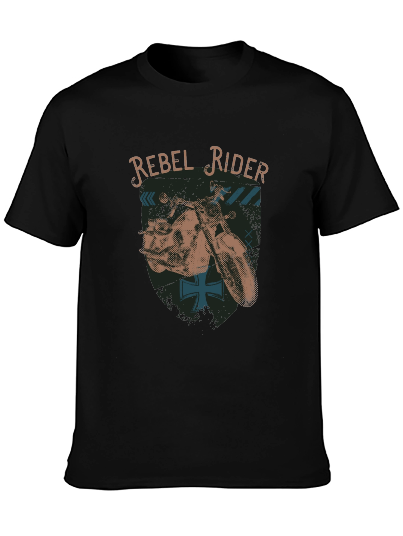 Rebel Rider Graphic T-Shirt - Black Cotton Tee