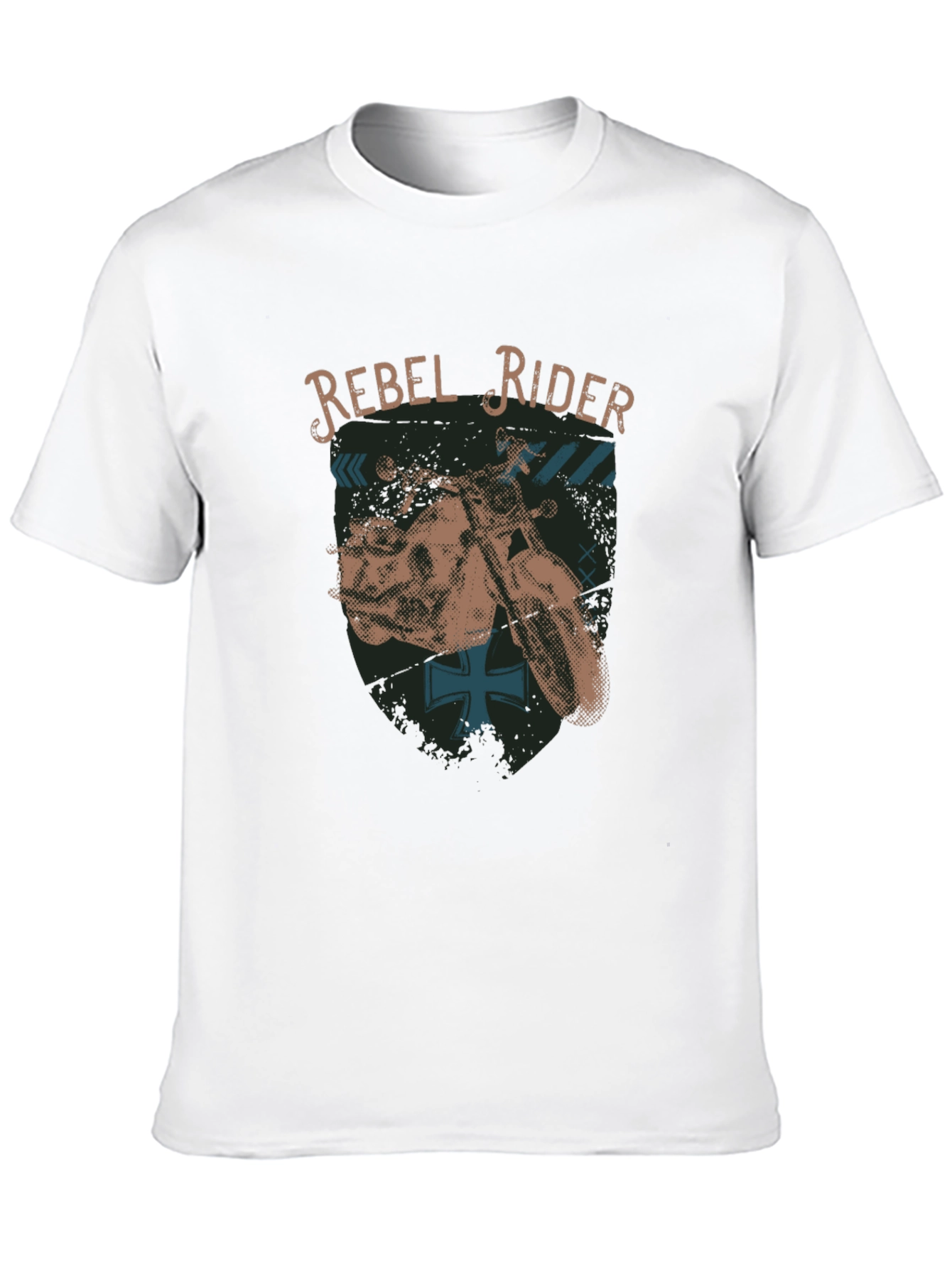 Rebel Rider Graphic T-Shirt - Black Cotton Tee