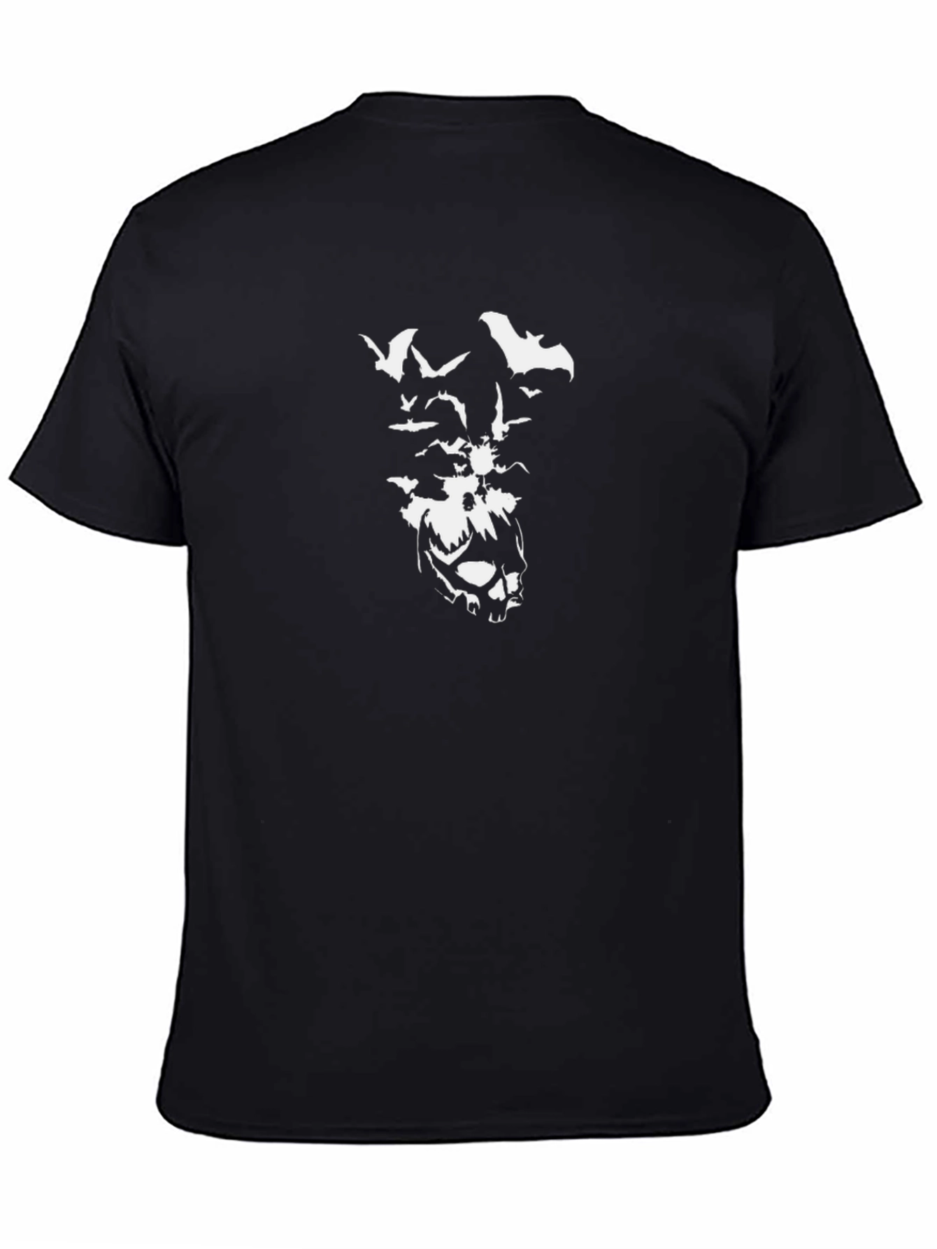 Skull & Bats Graphic Black T-Shirt - Mens