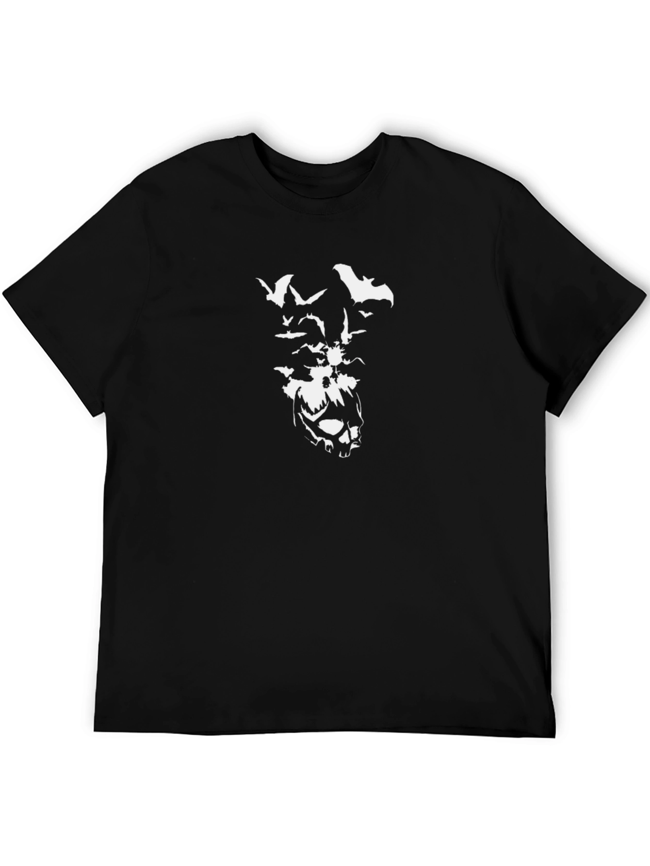 Skull & Bats Graphic Black T-Shirt - Mens