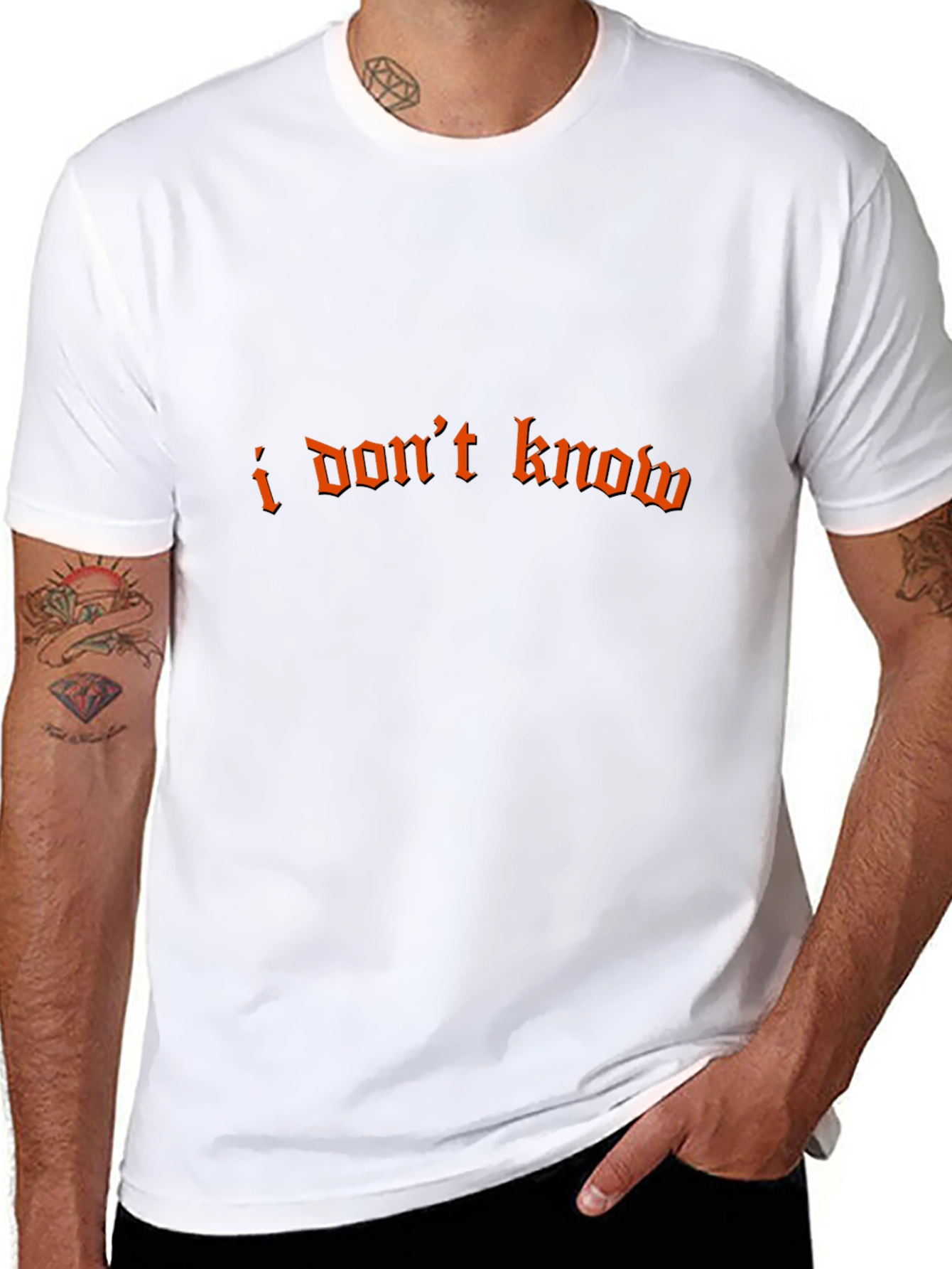I Dont Know Graphic Tee - Unique Design