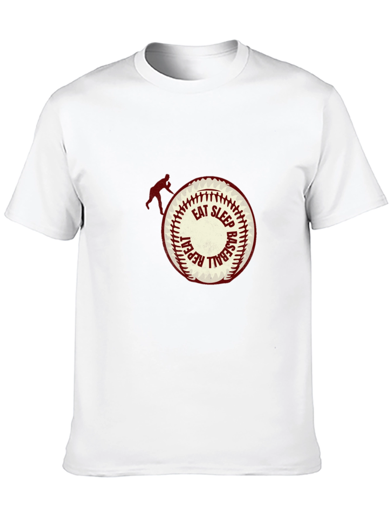 Eat Sleep Baseball Repeat Black T-Shirt