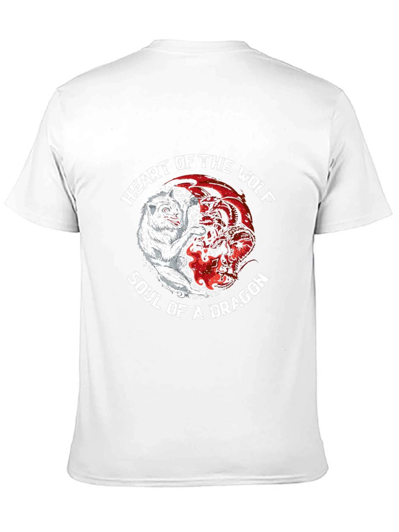 Heart of the Wolf Soul of a Dragon T-Shirt