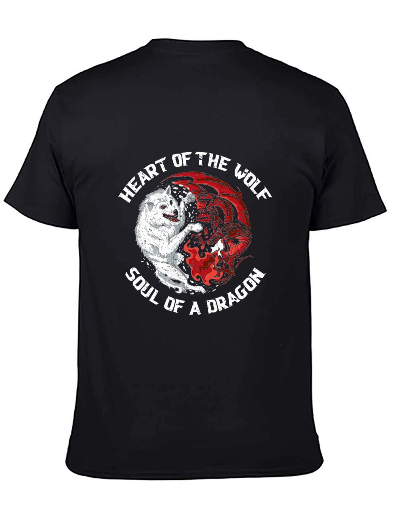 Heart of the Wolf Soul of a Dragon T-Shirt