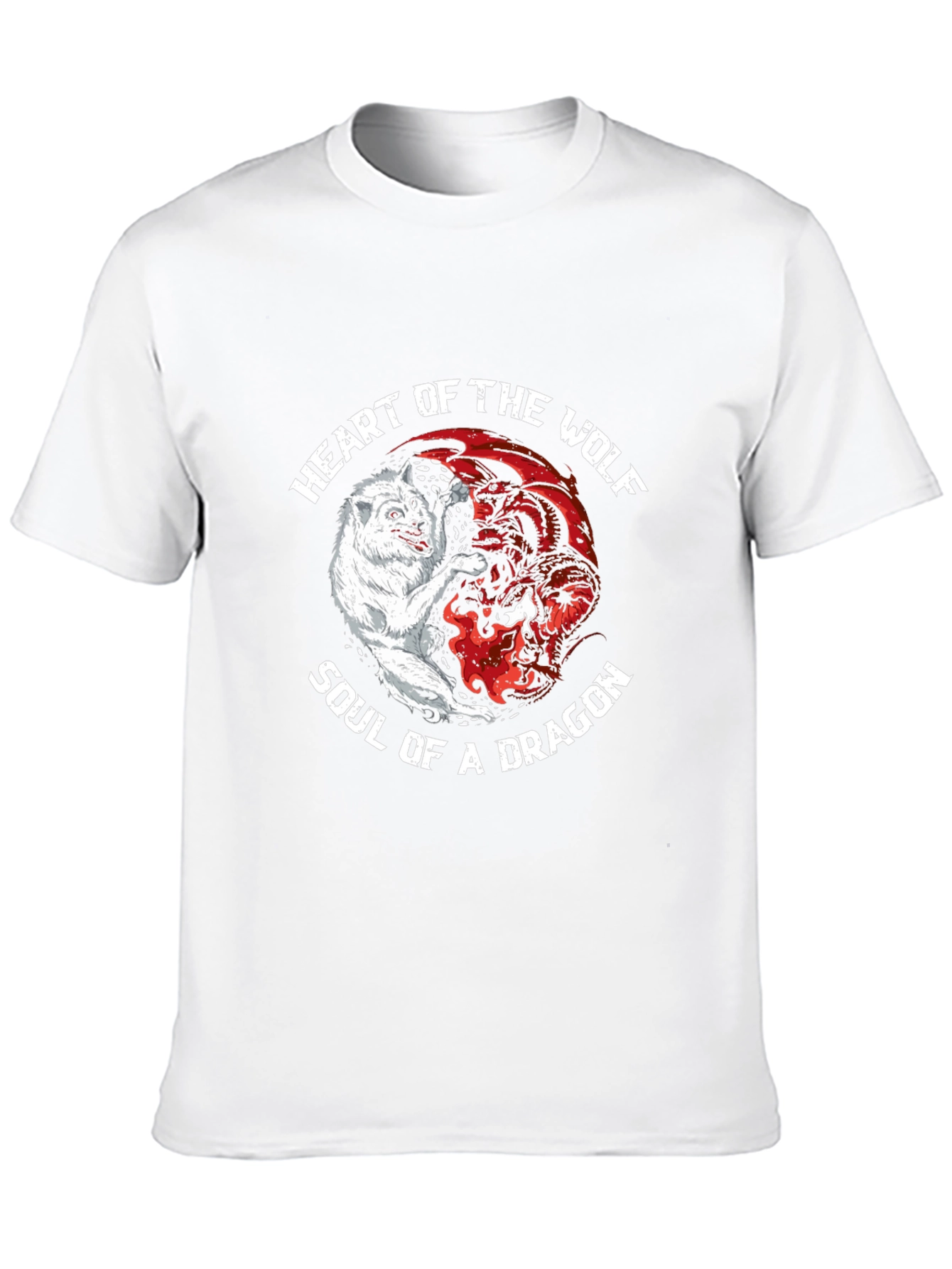 Heart of the Wolf Soul of a Dragon T-Shirt