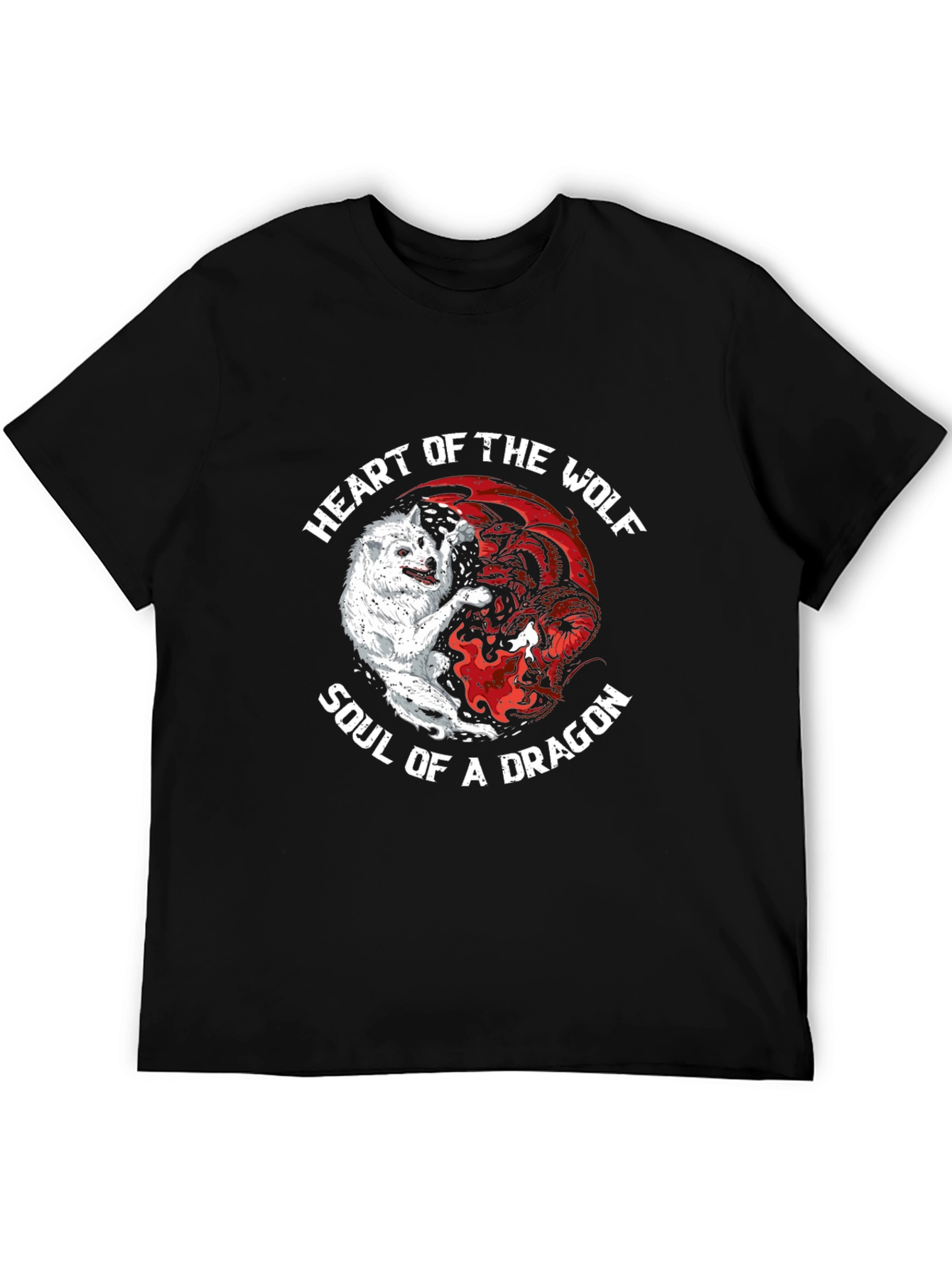 Heart of the Wolf Soul of a Dragon T-Shirt