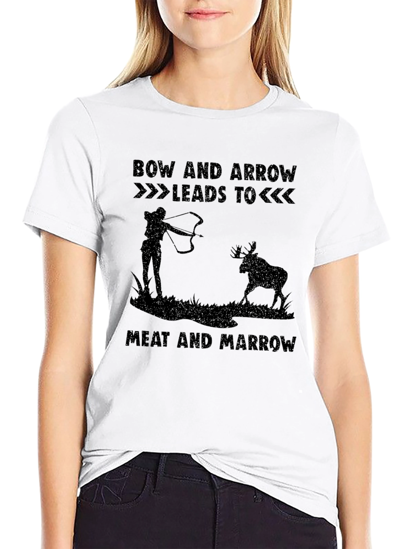 Bow and Arrow Hunting Tee - Meat and Marrow
