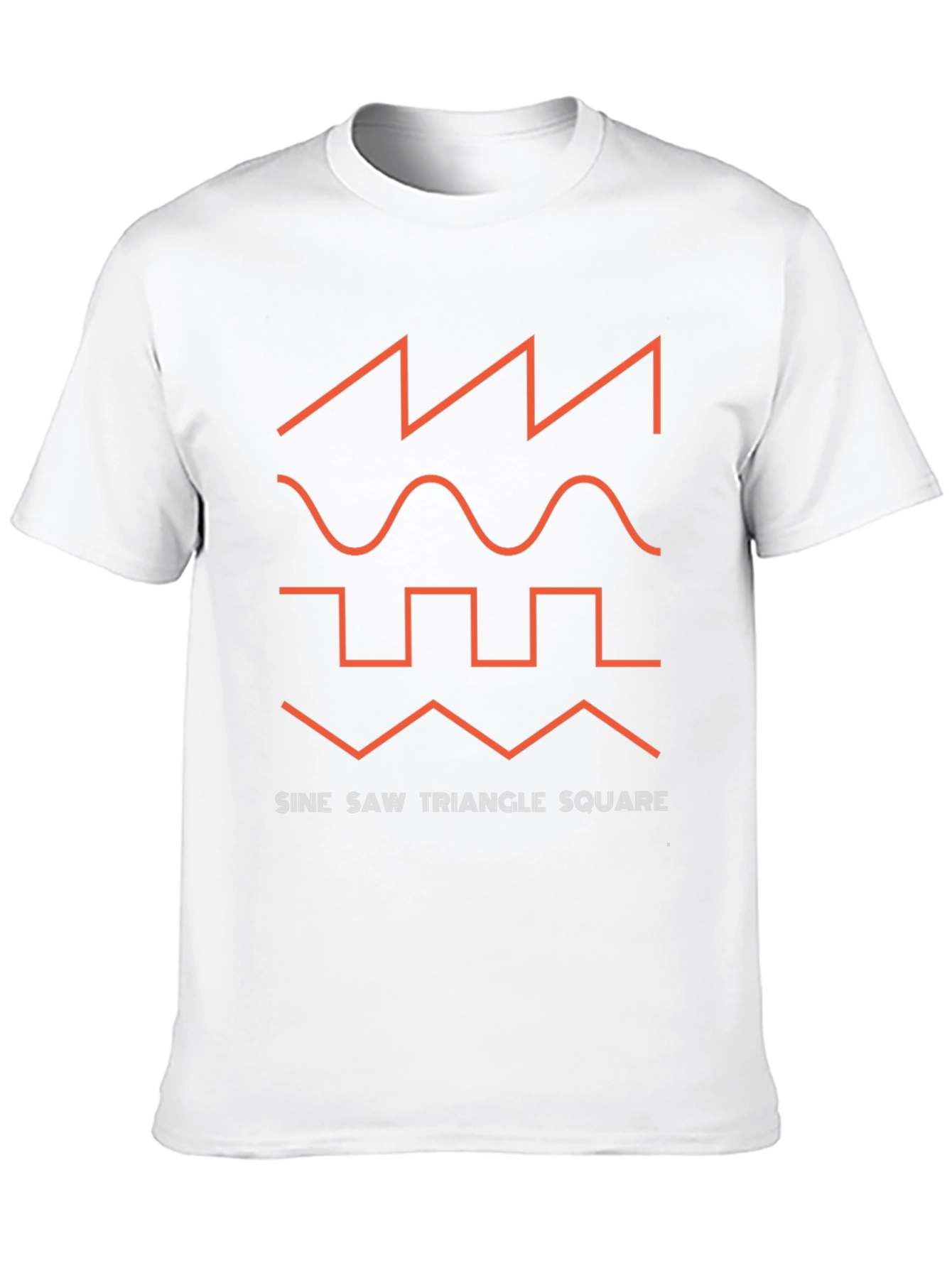 Sine Saw Triangle Square Graphic Tee