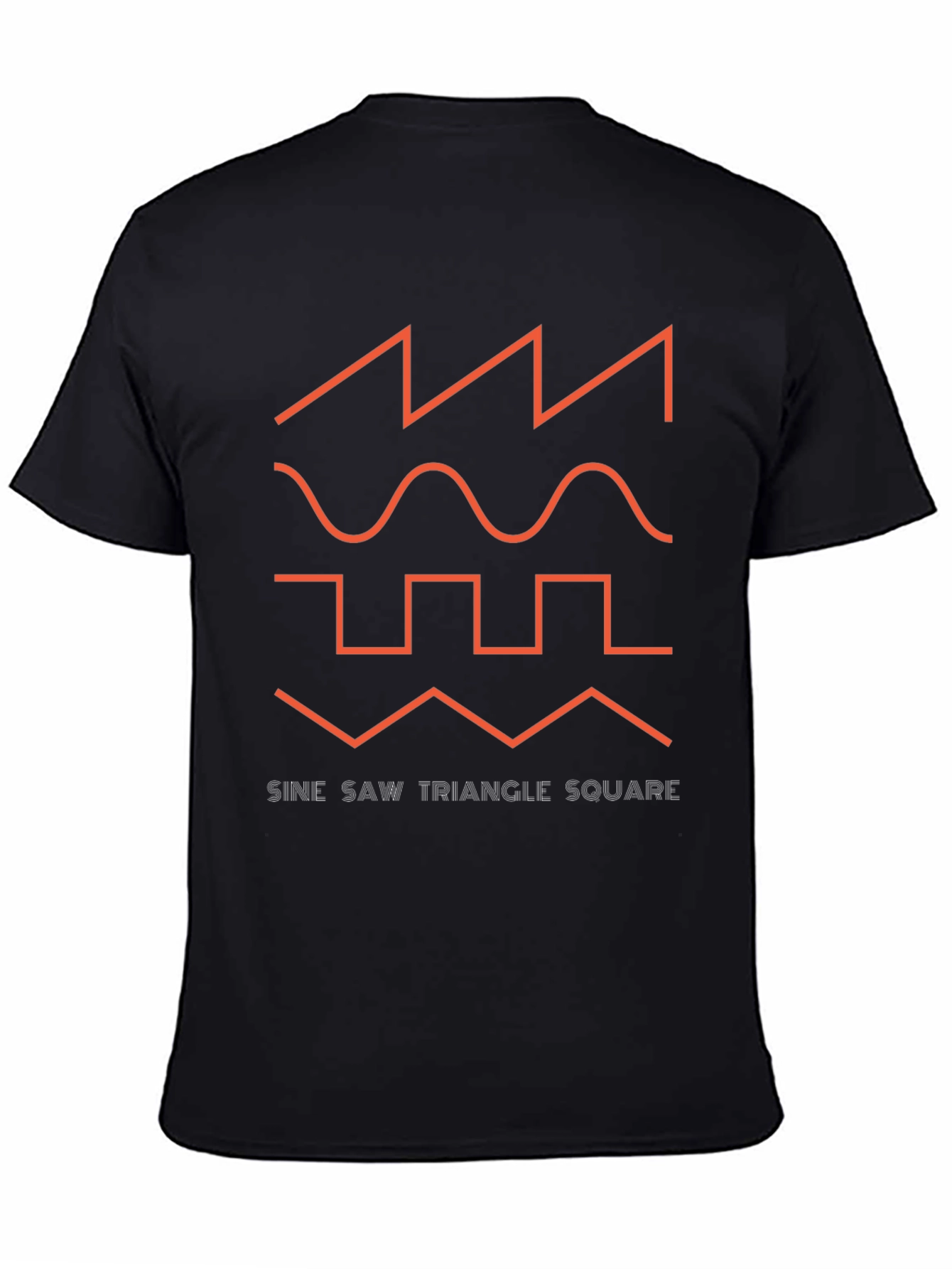 Sine Saw Triangle Square Graphic Tee