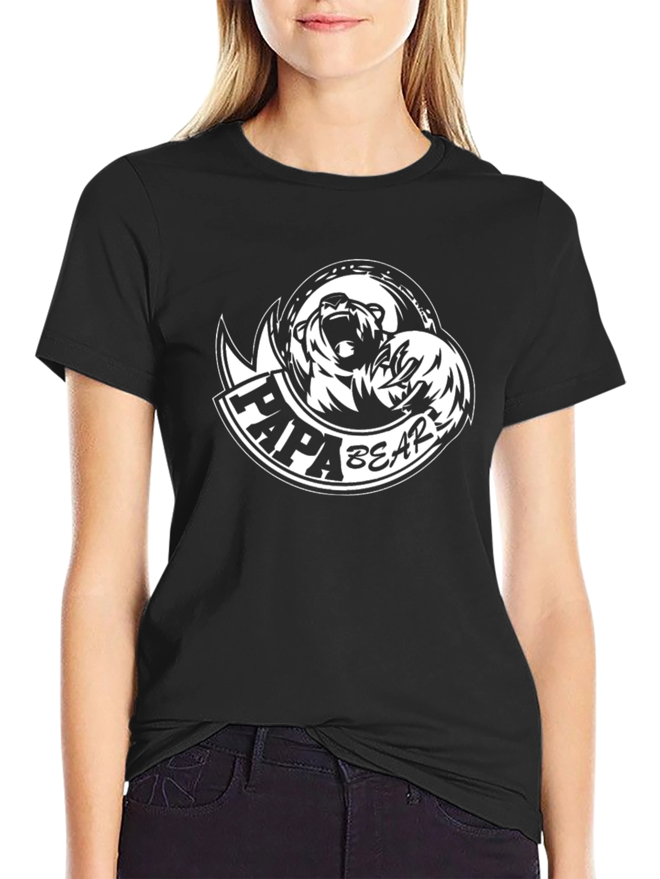 Papa Bear Graphic T-Shirt - Cool Dad Tee