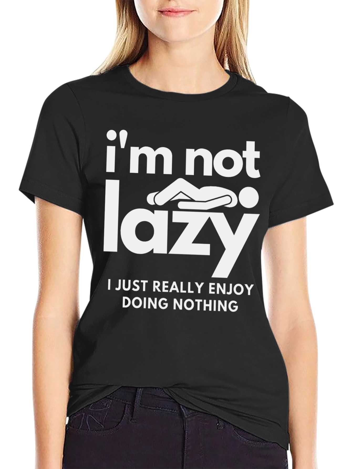Funny Lazy T-Shirt - Im Not Lazy Graphic Tee