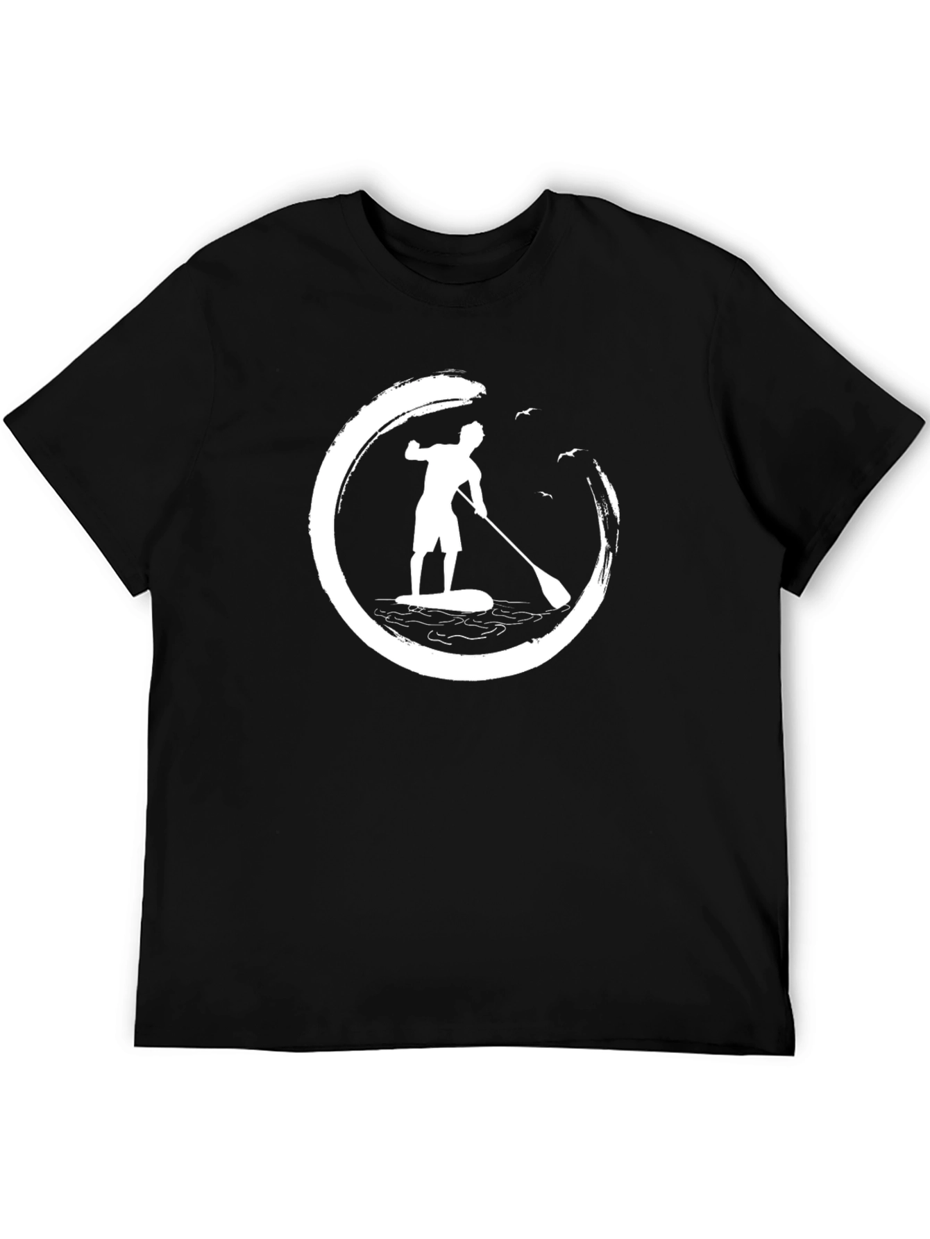 Paddle Board T-Shirt - Zen Circle Design