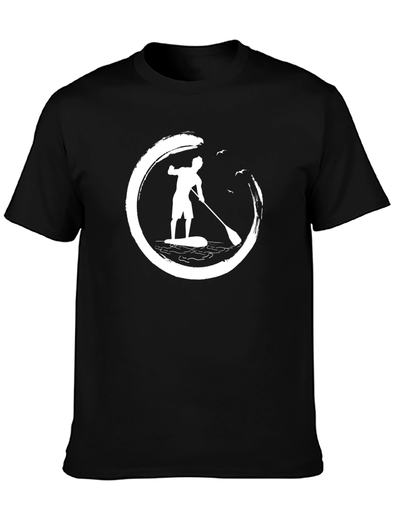 Paddle Board T-Shirt - Zen Circle Design