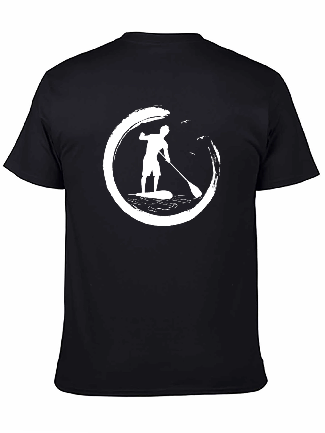 Paddle Board T-Shirt - Zen Circle Design