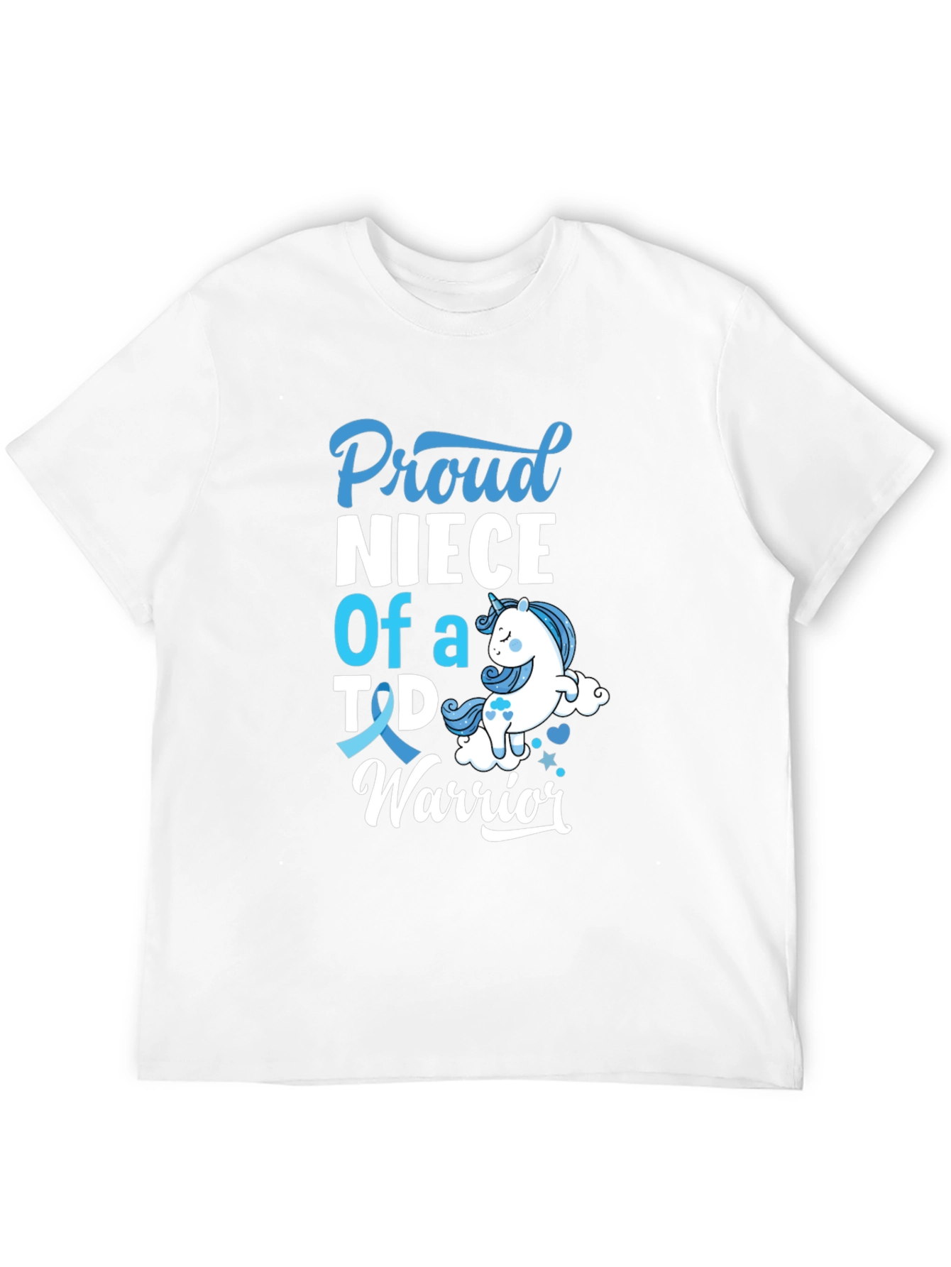 Proud Niece of T1D Warrior Black T-Shirt
