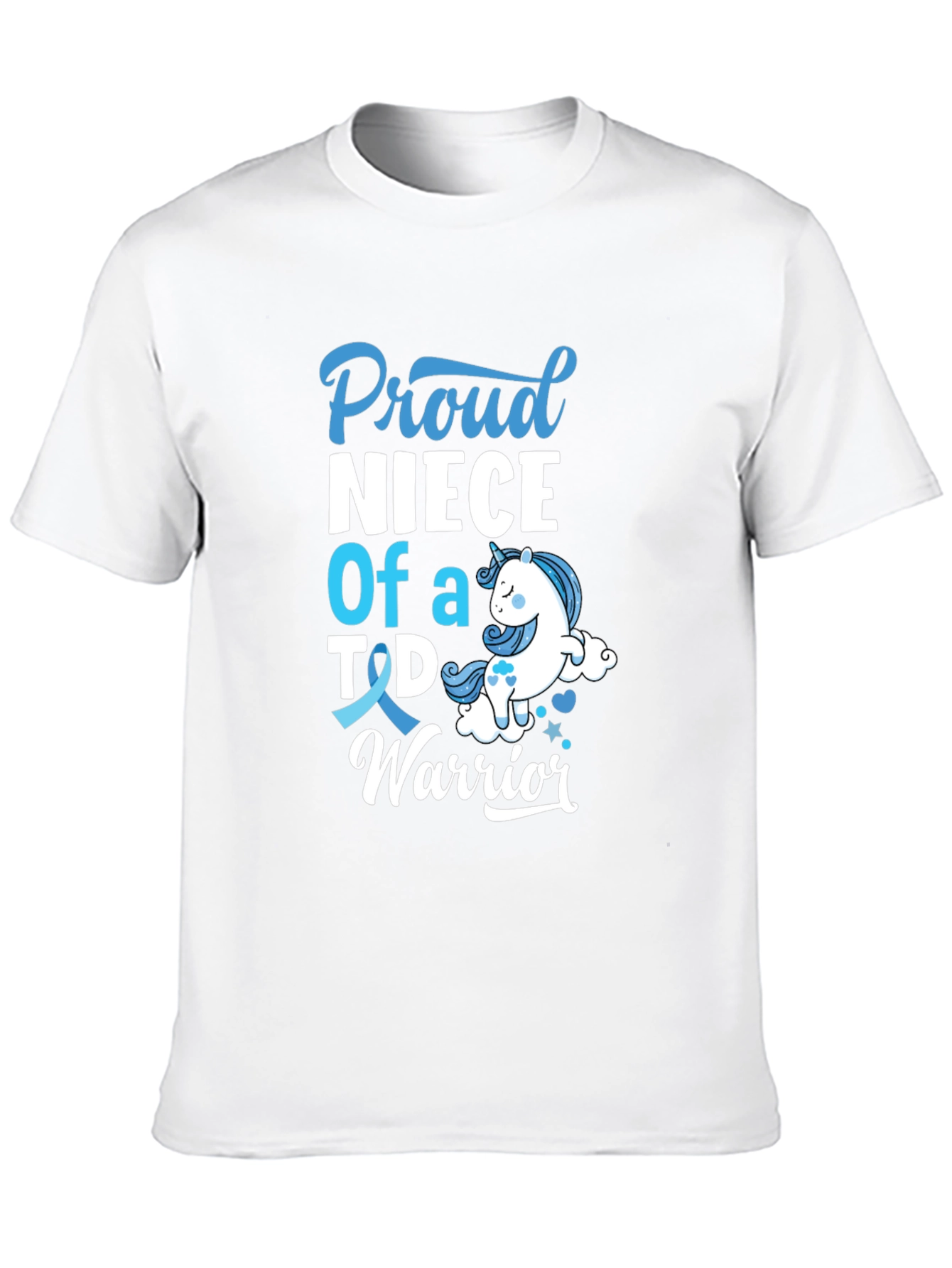 Proud Niece of T1D Warrior Black T-Shirt