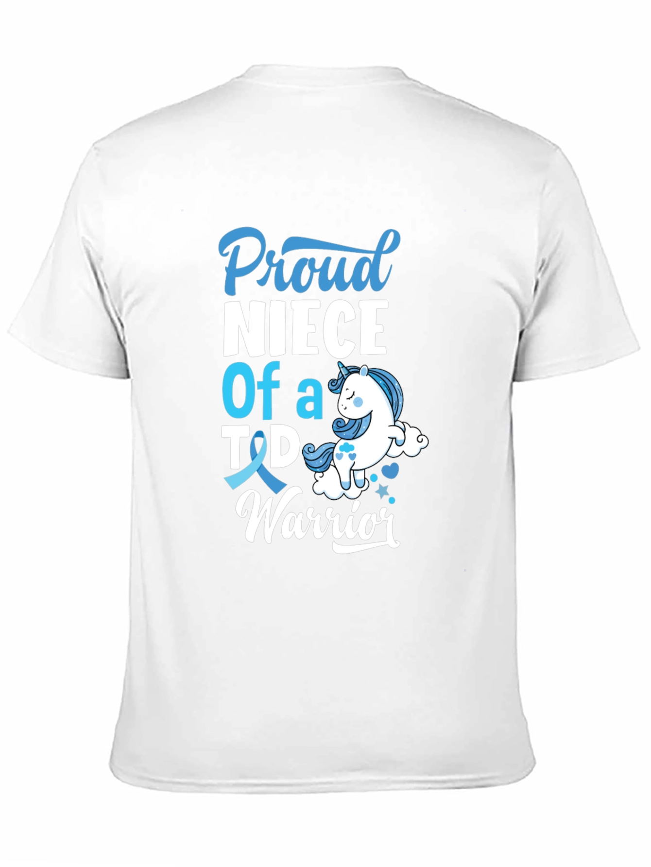 Proud Niece of T1D Warrior Black T-Shirt