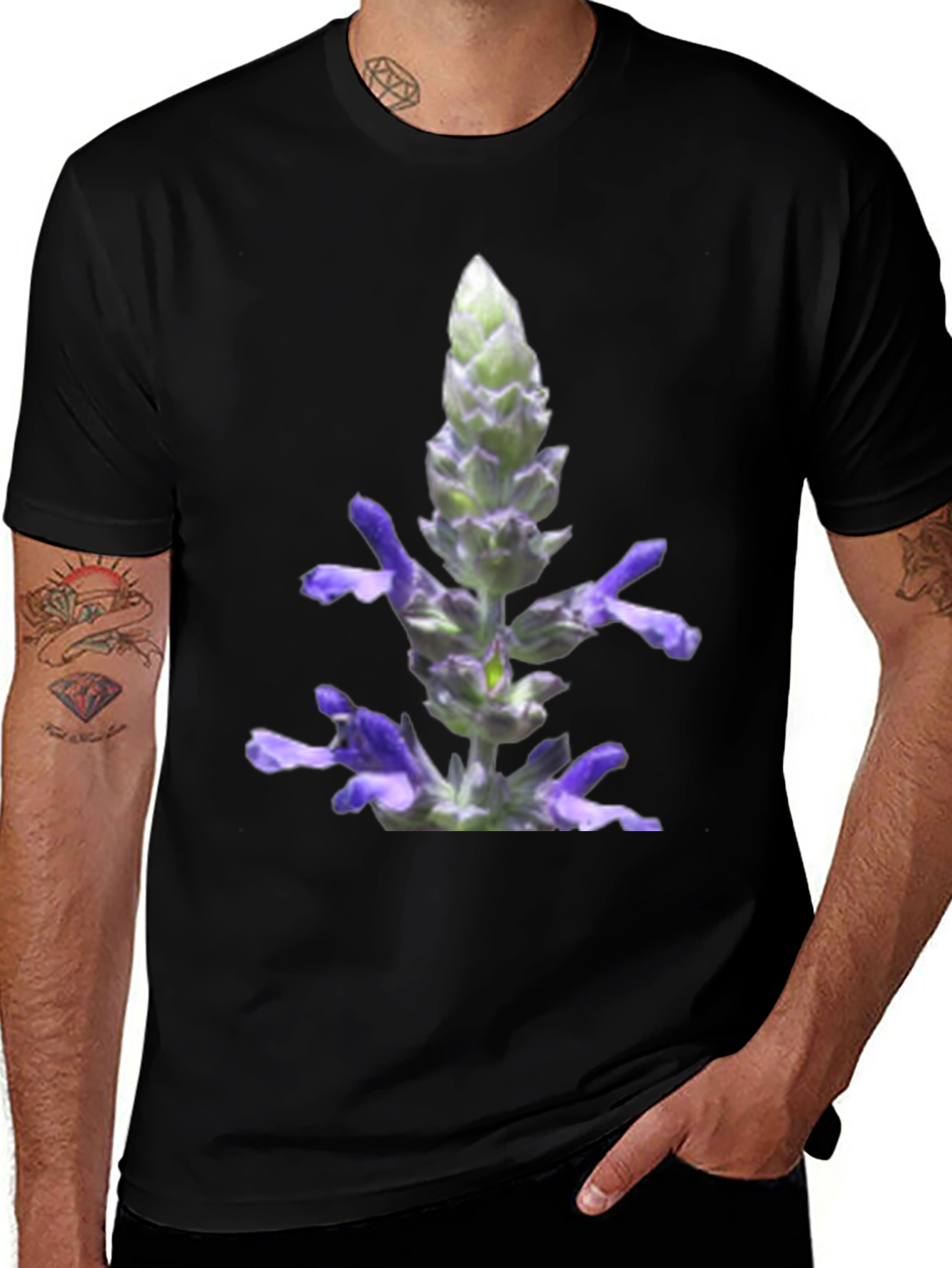 Floral Lavender Graphic T-Shirt