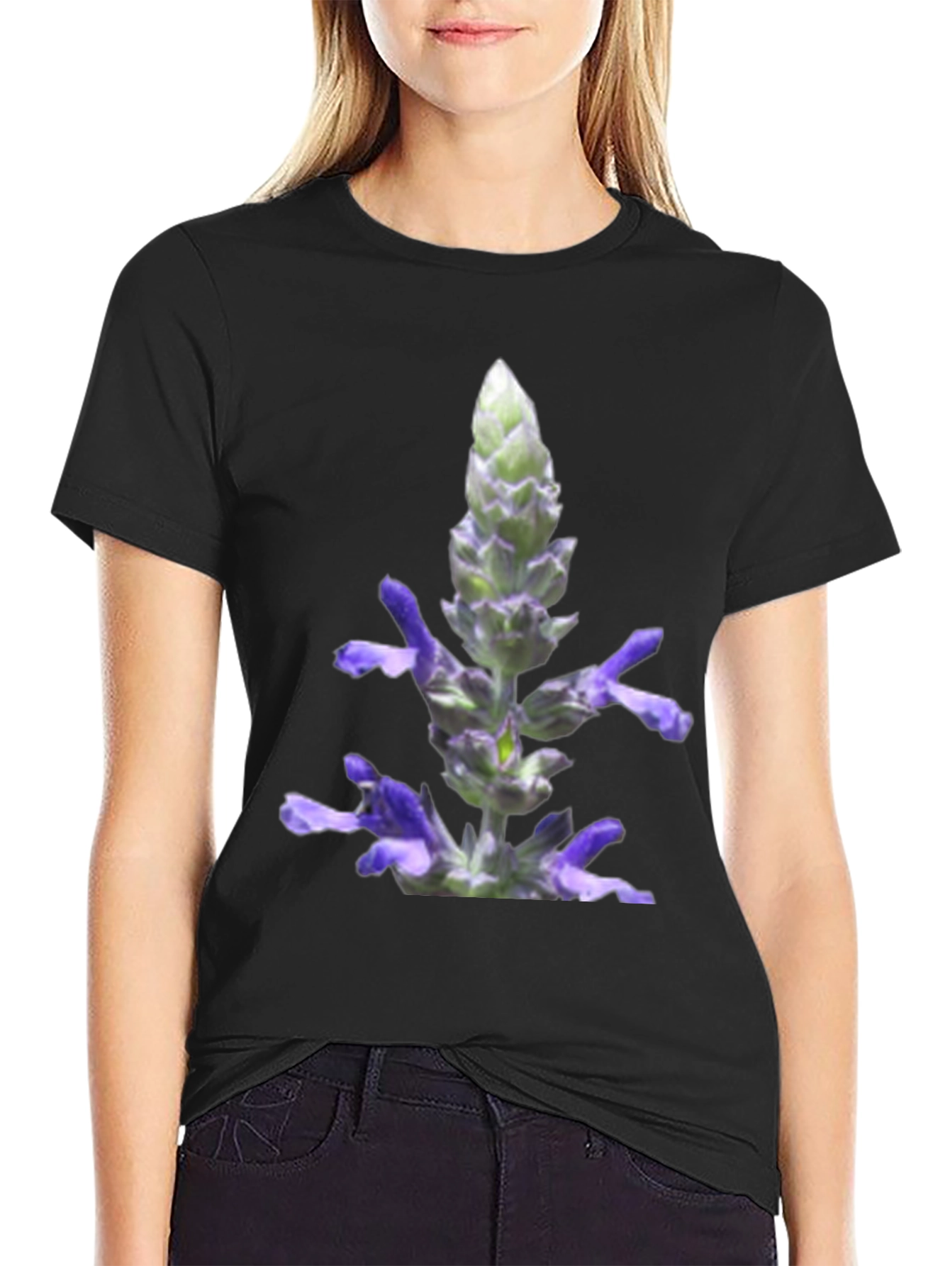 Floral Lavender Graphic T-Shirt