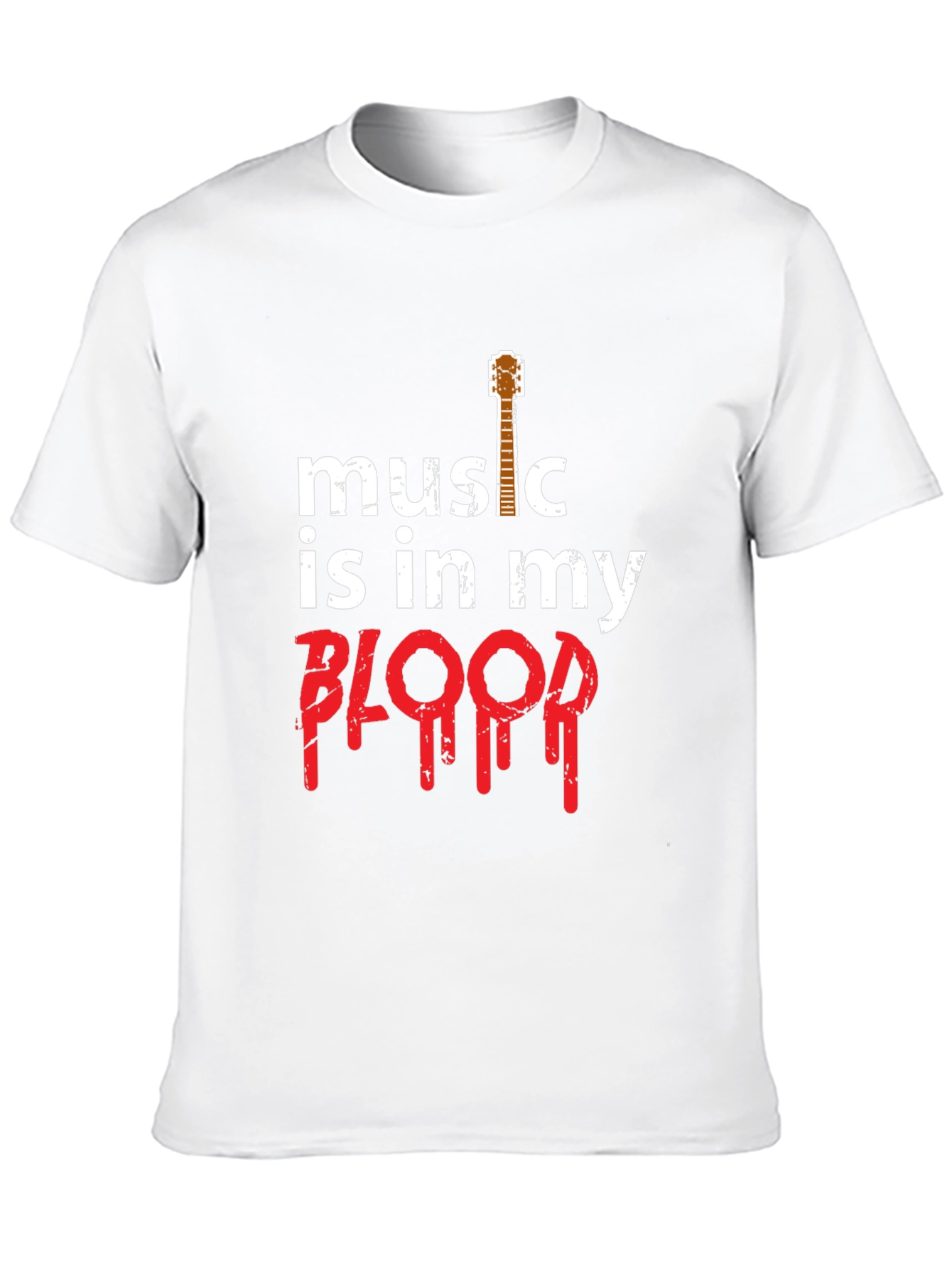 Music is in my Blood Guitar T-Shirt