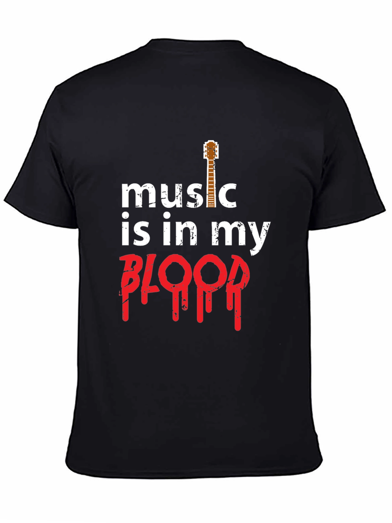 Music is in my Blood Guitar T-Shirt
