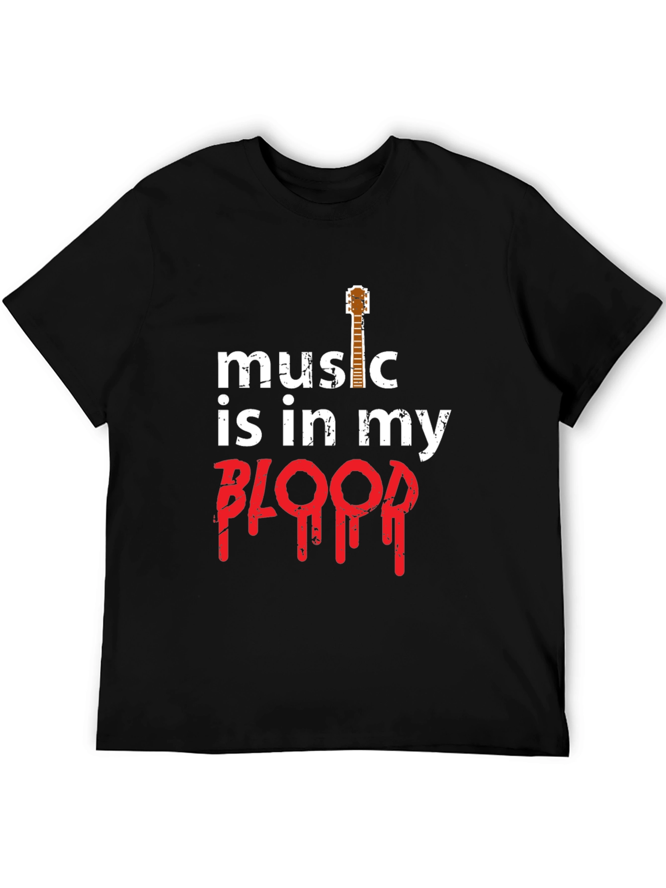 Music is in my Blood Guitar T-Shirt