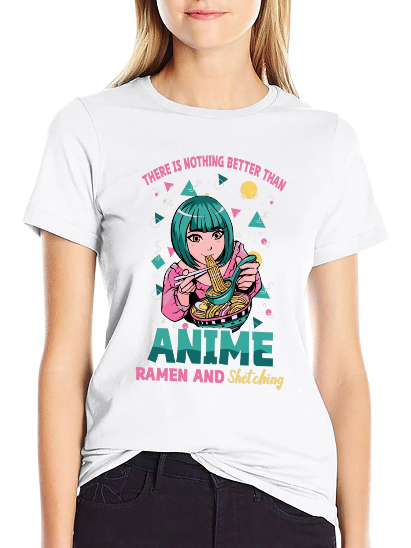 Anime Ramen Sketching Graphic Tee
