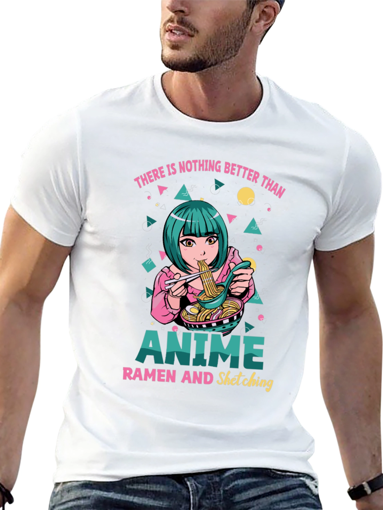 Anime Ramen Sketching Graphic Tee