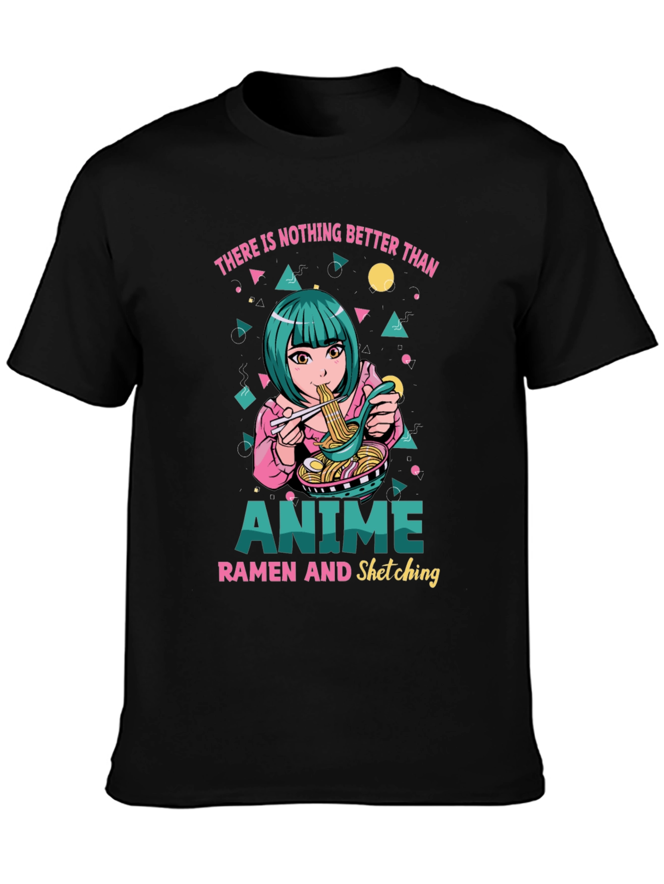 Anime Ramen Sketching Graphic Tee