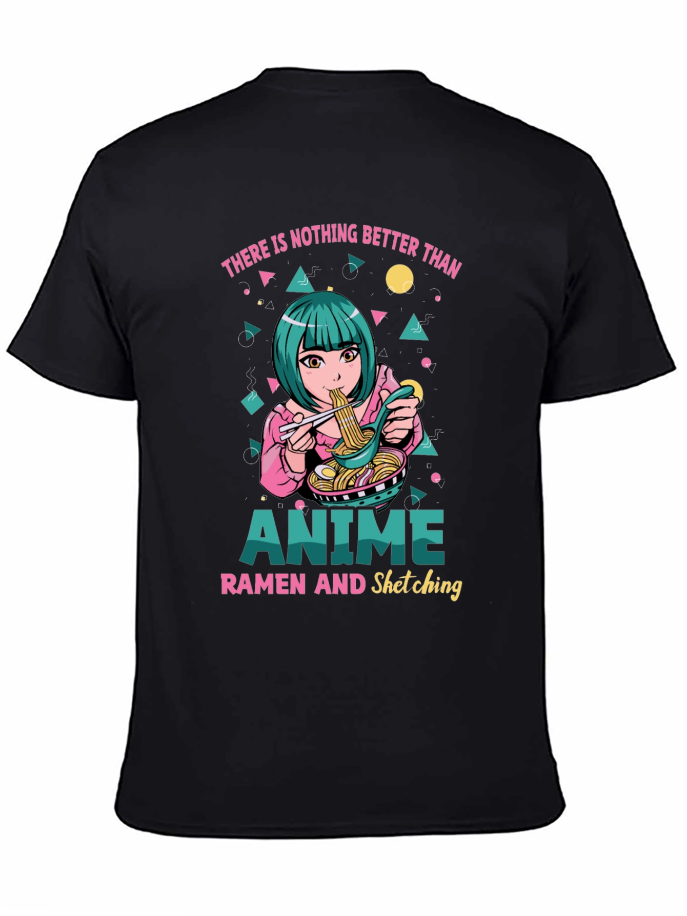 Anime Ramen Sketching Graphic Tee