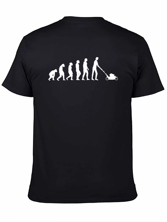 Evolution of Mowing T-Shirt - Black Humor Tee