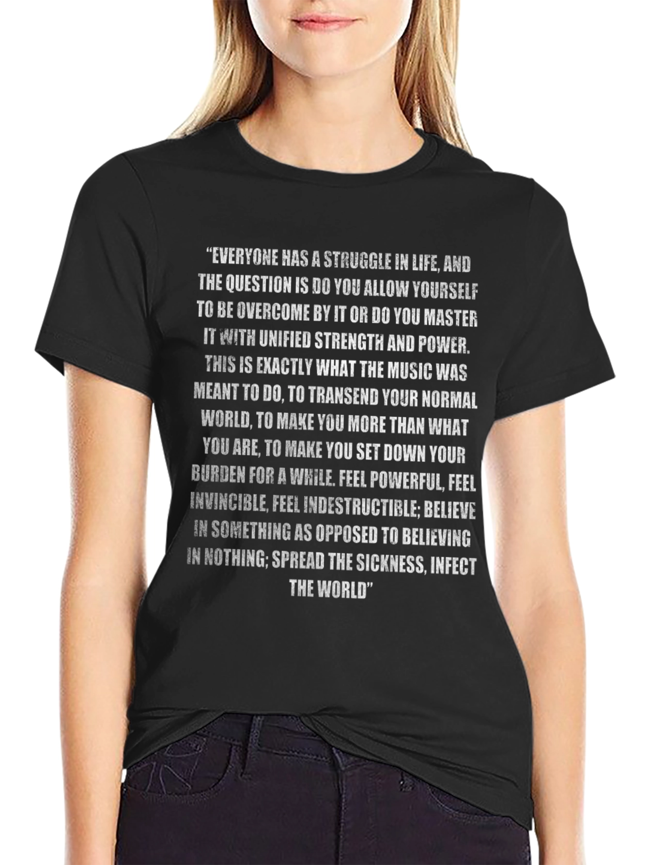 Motivational Quote Graphic T-Shirt - Inspire the World