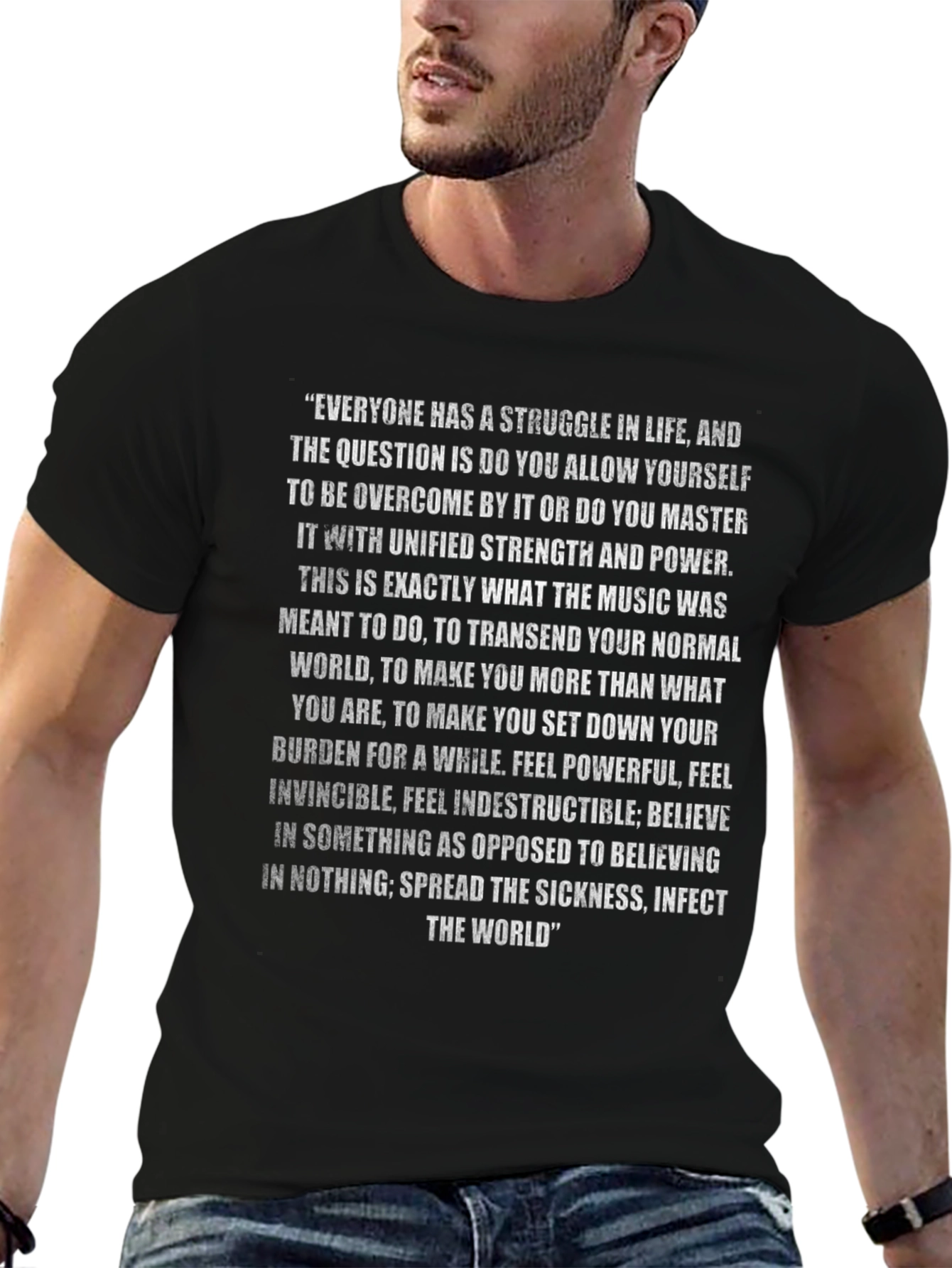 Motivational Quote Graphic T-Shirt - Inspire the World