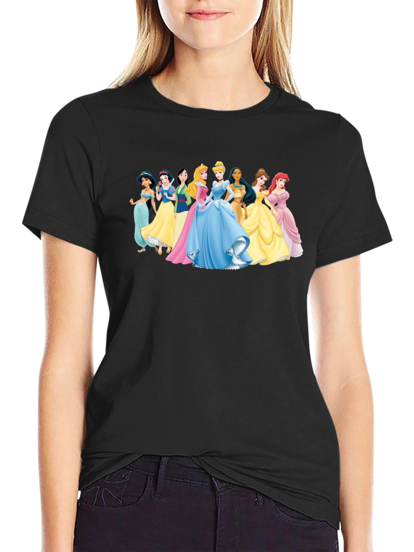 Disney Princesses Black T-Shirt