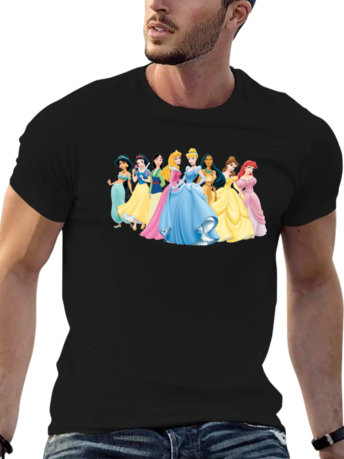 Disney Princesses Black T-Shirt