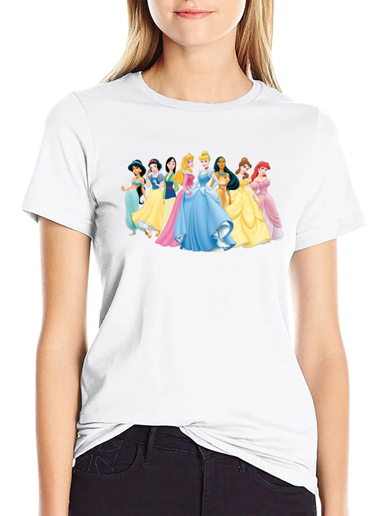 Disney Princesses Black T-Shirt