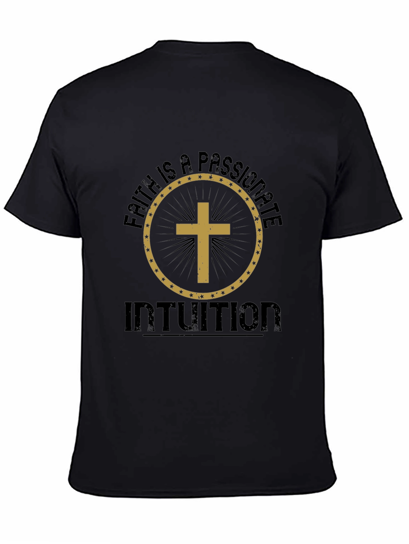 Faith Intuition Graphic Tee - Mens Black T-Shirt
